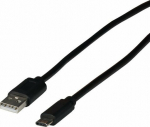 EFB Elektronik Kabel USB EFB USB-A - USB-C 2 m Czarny (EBUSBC-USB20AK.2)