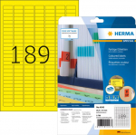 HERMA labels A4 gelb 25.4x10 mm Paper matt 3780 St