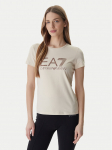 EA7 Emporio Armani T-s&auml;rk 7W000993 AF18401 Beež Regular Fit