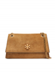 Tory Burch K&auml;ekott Kira Turnlock Suede Mini Bag 178150 Pruun