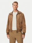 HUGO Nahkjope 50567441 Beež Regular Fit