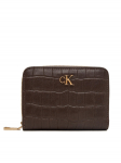 Calvin Klein Rahakott Ck Croc Medium Flap Zip Around LV04F1095G Pruun
