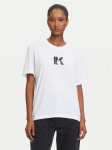 Karl Lagerfeld Jeans T-s&auml;rk A3W17094 Valge Regular Fit
