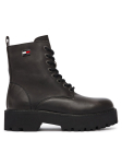Tommy Jeans Traperid Tjw Platform Brushed Lth Boots EN0EN03141 Must