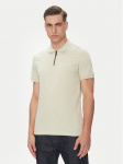 BOSS Polo s&auml;rk Passerzip 50537507 Beež Slim Fit