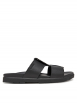 Calvin Klein Pl&auml;tud Lug Sandal Double T Lth HM0HM01734 Must