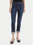 Liu Jo Teksad UF5006 D4797 Tumesinine Slim Fit