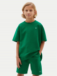 Calvin Klein Jeans Komplekti kuuluvad t-s&auml;rk ja &scaron;ortsid Ottoman LVCKSJI19B Roheline Regular Fit