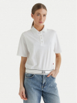 JOOP! Jeans Polo s&auml;rk Talena 10100104 30100660 Valge Modern Fit