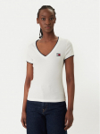Tommy Jeans T-s&auml;rk DW0DW22275 Valge Slim Fit