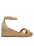 Tommy Hilfiger Espadrillid Metalic Crossover Strap FW0FW09333 Kuldne 40