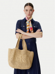 Calvin Klein K&auml;ekott Bold Ck Raffia Medium Tote LV04F3447G Beež