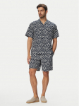 Jack & Jones Komplekti kuuluvad s&auml;rk ja riidest &scaron;ortsid Milo Seersucker Resort 12297829 Tumesinine Loose Fit