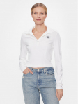 Calvin Klein Jeans S&auml;rkpluus Polo Collar Milano Regular Top J20J222556 Valge Regular Fit