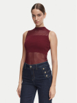 Morgan Top 252-MJULIE Bordoopunane Slim Fit