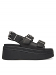 Tommy Jeans Sandaalid Tjw Wedge Sandal EN0EN02774 Must