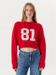 Guess Jeans Kampsun W5YR33 Z3HM1 Punane Regular Fit