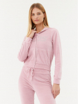 2005 Pluus Velour Zip Hoodie Roosa Regular Fit