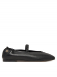 Tommy Hilfiger Baleriinad Soft Leather Ellastic Ballerina FW0FW09245 Must