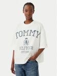 Tommy Hilfiger T-s&auml;rk Varsity WW0WW50940 Kreemjas Relaxed Fit