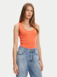 United Colors Of Benetton Top 3GA2DH010 Oranž Slim Fit