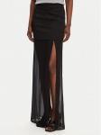 PINKO Maksiseelik Gaerzetta 104686 A2CO Must Regular Fit