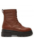 Tommy Hilfiger Saapad Bicolor Leather Lace-Up FW0FW08160 Pruun 37