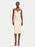 Elisabetta Franchi Kokteilikleit AB85052E2 193 Beež Regular Fit
