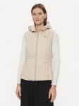 Tommy Hilfiger Varrukateta jakk Feminine Lw Down Vest WW0WW40485 Beež Slim Fit