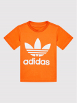 adidas T-s&auml;rk Trefoil HK7514 Oranž Regular Fit