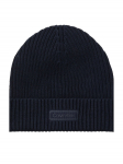 Calvin Klein M&uuml;ts Patch Chunky Rib Cotton Beanie LV04D8053G Tumesinine