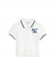 Original Marines Polo s&auml;rk DFP5187YF Valge Regular Fit