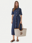 Tommy Hilfiger K&auml;ekott Th Elev Summ Maxi Tote Canvas AW0AW18629 Beež