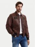 Aeronautica Militare Nahkjope 262PN0895U100839 Pruun Regular Fit
