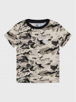 adidas T-s&auml;rk Allover Print Camo T-Shirt HK0276 Beež Regular Fit 9_12M
