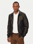 Aeronautica Militare Nahkjope 261PN5057U100839 Must Regular Fit