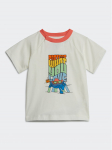 adidas T-s&auml;rk Graphic Print T-Shirt IB8607 Valge Regular Fit