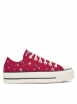 Converse Tennised Chuck Taylor All Star Lift Platform Embroidered Floral Patchwork A15535C Bordoopunane