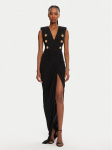 Balmain &Otilde;htune kleit DF0RP575JE50 Must Regular Fit