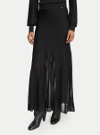 Fracomina Maksiseelik FR26WG4004K416F9 Must Flare Fit