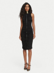 Elisabetta Franchi Kokteilikleit AB-036-67E2-V700 Must Fitted Fit