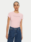 Tommy Jeans T-s&auml;rk Linear DW0DW18398 Roosa Slim Fit