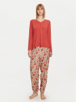 Selmark Pidžaama Flores P6973 Oranž Regular Fit 2