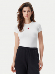 Tommy Jeans T-s&auml;rk Badge DW0DW17881 Valge Slim Fit