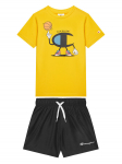 Champion Komplekti kuuluvad t-s&auml;rk ja &scaron;ortsid 307062 Kollane Regular Fit XXS