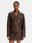 Guess Tehisnahast jope W5YL04 WHDI0 Pruun Regular Fit