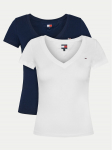 Tommy Jeans T-s&auml;rkide komplekt DW0DW21367 V&auml;rviline Slim Fit
