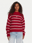 Tommy Jeans Kampsun Badge DW0DW21679 Punane Relaxed Fit