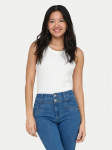 ONLY Top Val 2-Way 15371705 Valge Slim Fit
