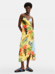 Desigual Suvekleit Tropical Leaves 24SWMW13 V&auml;rviline Regular Fit